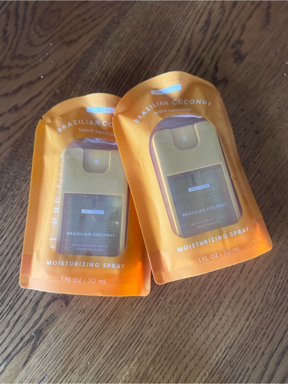 Bundle Brazilian Coconut Moisturizing Hand Sanitizer Spray Lot of 2